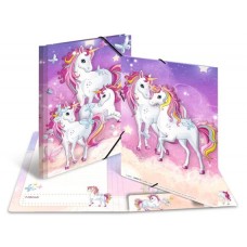 CAPA DE ELASTICOS A4 UNICÓRNIO